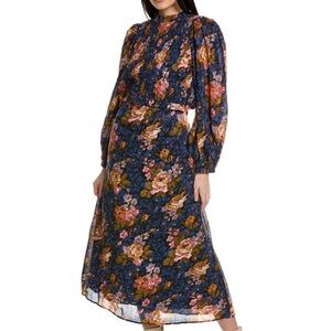 Sea NY Women’s Ines L/S Dress, Size 4, Navy Color